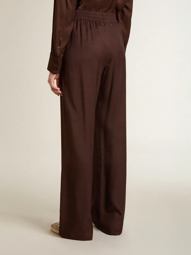 Pantalones de jogging marrones para mujer