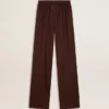 Pantalones de jogging marrones para mujer