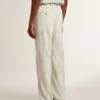 Pantalones de jogging para hombre en mezcla de lana color caqui