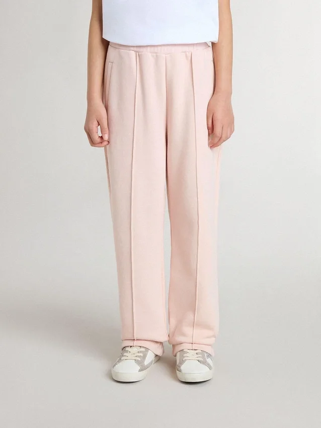 Pantalones de jogging rosas para niñas con estampado