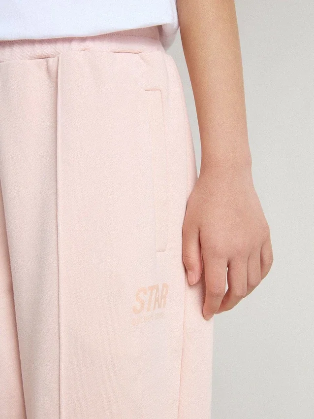 Pantalones de jogging rosas para niñas con estampado