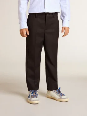 Pantalones de lana azul oscuro para niños