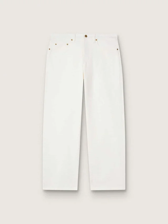 Pantalones de mezclilla blancos para hombre
