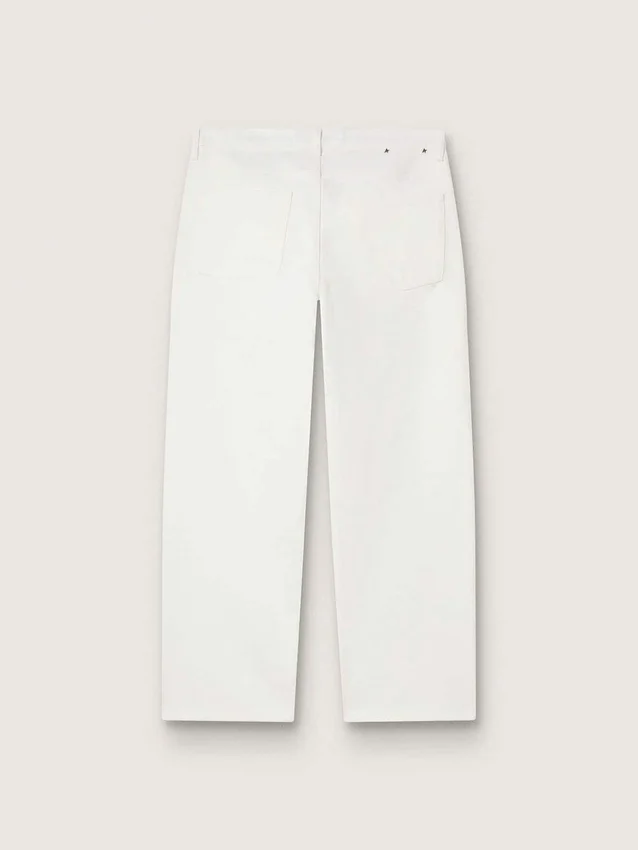 Pantalones de mezclilla blancos para hombre