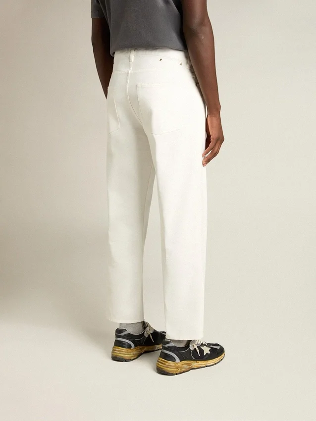 Pantalones de mezclilla blancos para hombre