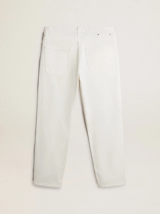 Pantalones de mezclilla blancos para hombre