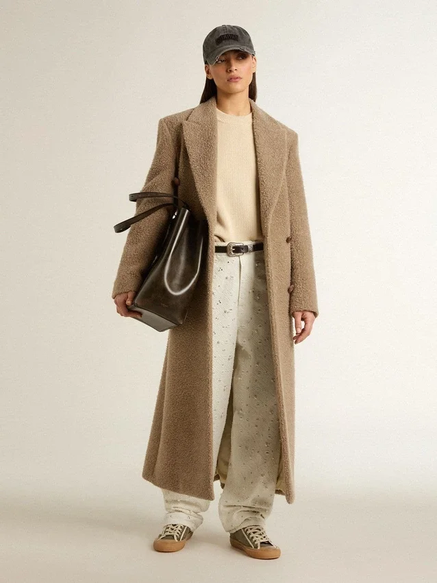 Pantalones de mezclilla blancos para mujer con abalorios y cristales