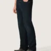 Pantalones de mezclilla de corte ajustado para hombre en mezclilla elástica de color índigo oscuro