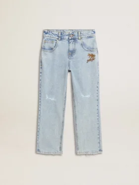 Pantalones de mezclilla ligera para niños