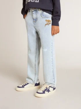 Pantalones de mezclilla ligera para niños