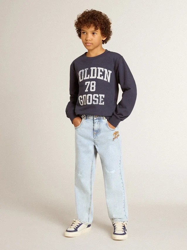 Pantalones de mezclilla ligera para niños