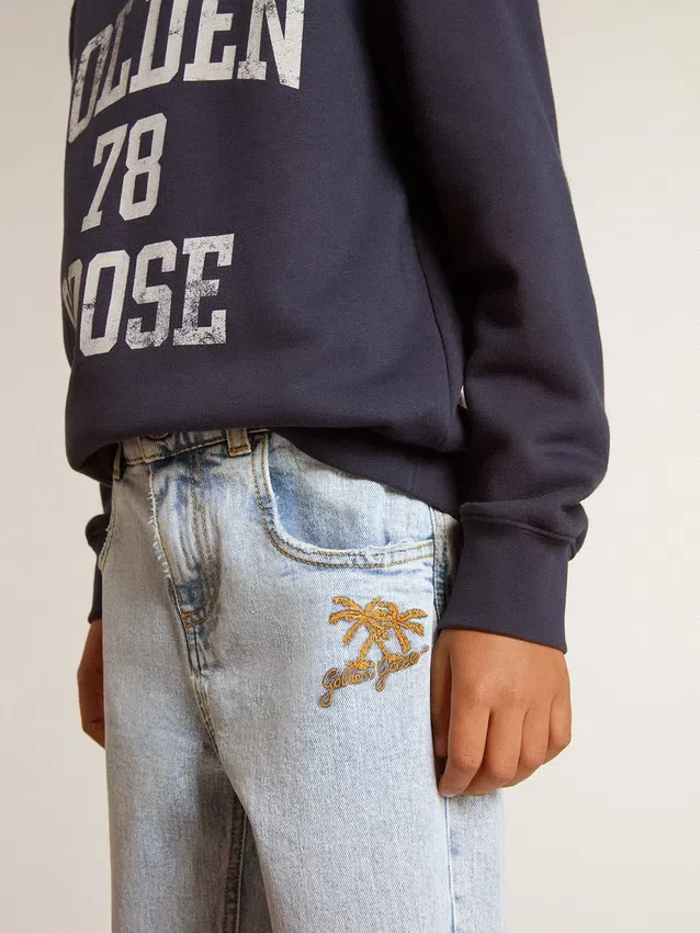 Pantalones de mezclilla ligera para niños