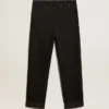 Pantalones de mezclilla negros para mujer
