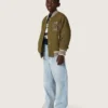 Pantalones de mezclilla para niños Golden en denim azul claro con logotipo bordado