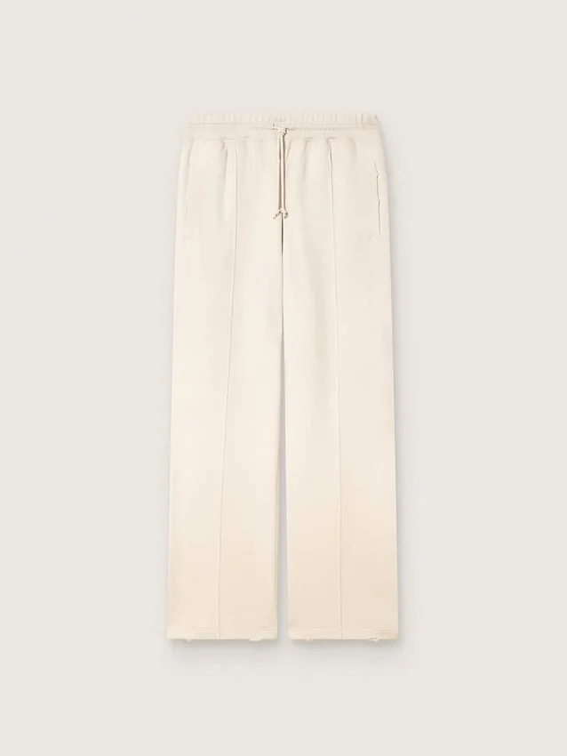 Pantalones de sudadera unisex Star en felpa blanca vintage