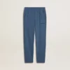 Pantalones deportivos azules para niños con bordado
