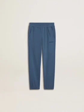 Pantalones deportivos azules para niños con bordado