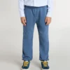 Pantalones deportivos azules para niños con bordado
