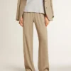 Pantalones deportivos para mujer en color travertino