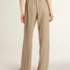 Pantalones deportivos para mujer en color travertino