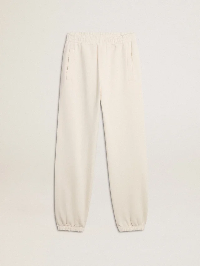 Pantalones joggers blancos