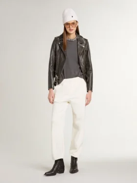 Pantalones joggers blancos