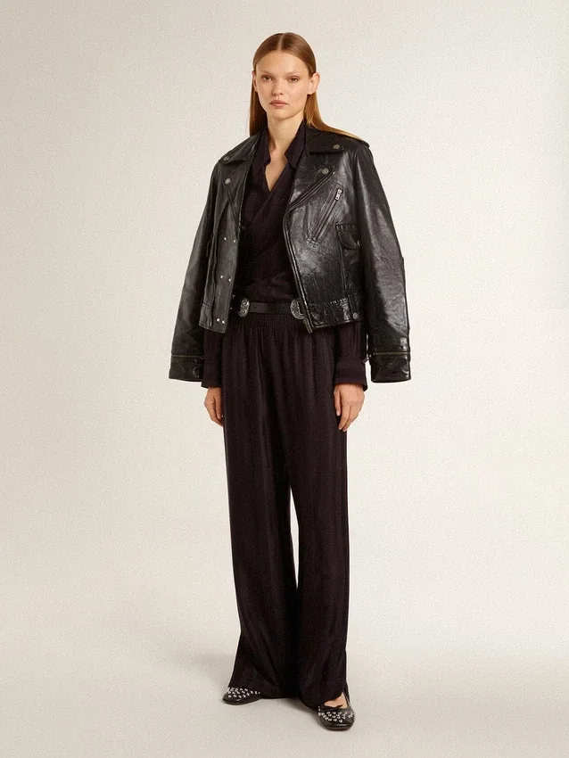 Pantalones joggers para mujer con abertura en el tobillo