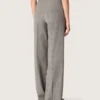 Pantalones oversize para mujer con estampado de cuadros Príncipe de Gales en gris