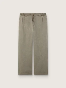 Pantalones unisex de mezclilla gris con cordón y estrella