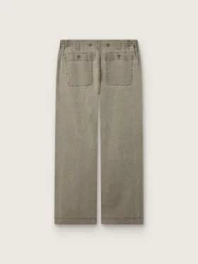 Pantalones unisex de mezclilla gris con cordón y estrella