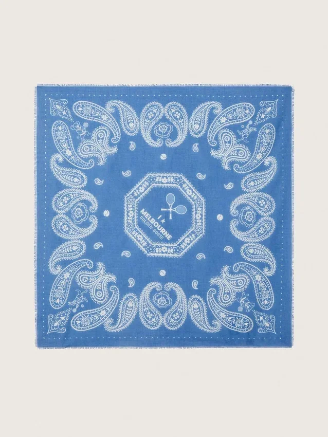 Pañuelo de paisley de edición limitada con el estampado «I love Melbourne»