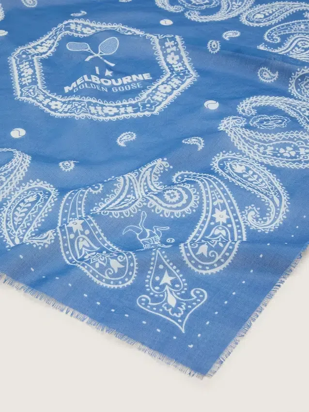 Pañuelo de paisley de edición limitada con el estampado «I love Melbourne»