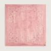 Pañuelo rosa antiguo con estampado de paisley