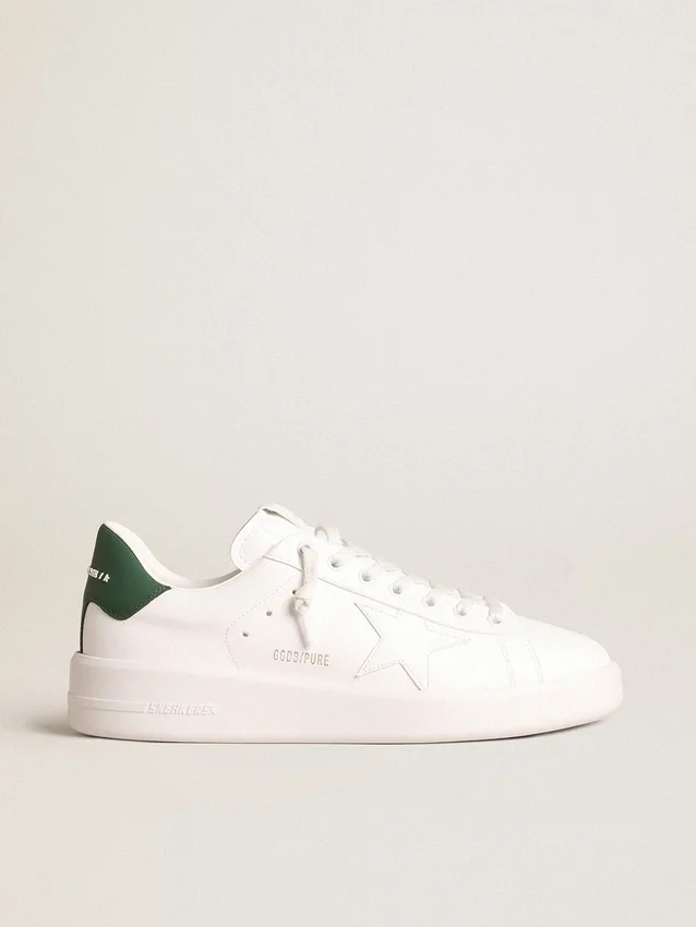 Purestar con estrella blanca de origen biológico y lengüeta de talón de cuero verde mate