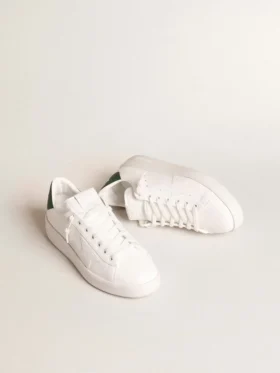 Purestar con estrella blanca de origen biológico y lengüeta de talón de cuero verde mate