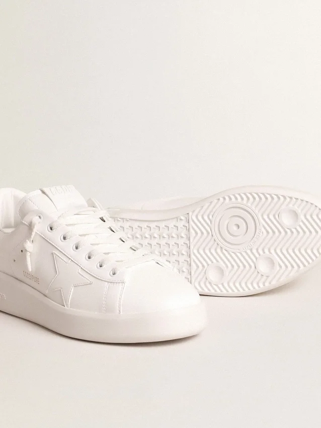 Purestar con estrella blanca de origen biológico y lengüeta de talón de cuero verde mate