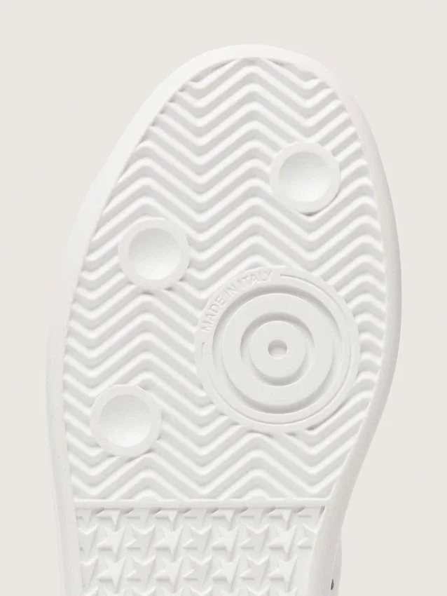 Purestar con estrella blanca y lengüeta en el talón con estampado de lagarto color burdeos