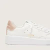 Purestar con estrella de cuero y lengüeta del talón de gamuza con cristales Swarovski