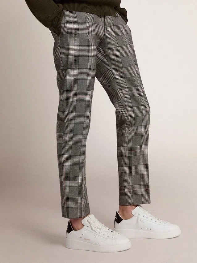 Purestar para hombre con estrella de cuero y lengüeta del talón de cuero negro