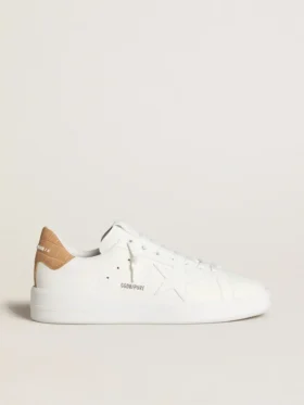 Purestar para hombre con estrella de cuero y lengüeta en el talón de cuero con estampado de cocodrilo