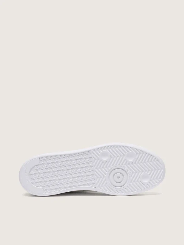 Purestar para mujer en cuero blanco con estrella de cristales Swarovski plateados