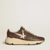 Running Sole de nylon y cuero con estrella de TPU y lengüeta del talón de nubuck