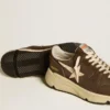 Running Sole de nylon y cuero con estrella de TPU y lengüeta del talón de nubuck