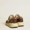 Running Sole de nylon y cuero con estrella de TPU y lengüeta del talón de nubuck