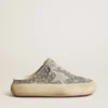 Sabot Space-Star para mujer en glitter con estrella y lengüeta en gris hielo
