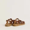 Sandalias Maxime Junior en cuero marrón