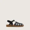 Sandalias Maxime para niños en cuero azul marino