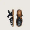 Sandalias Maxime para niños en cuero azul marino