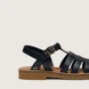 Sandalias Maxime para niños en cuero azul marino