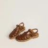 Sandalias Maxime Young en cuero marrón